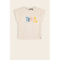 Nono Kiam T-Shirt with Today print Pearled Ivory
